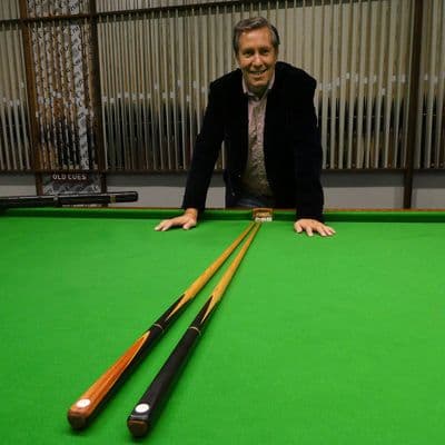 2 x 3/4 Hunt O'Byrne Hand made snooker cues Circa 1984