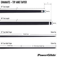 2pc Autograph Graphite snooker cue