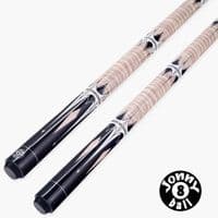 2pc Harpoon Cream American Pool Cue with Birch Shaft 13mm