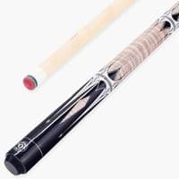 2pc Harpoon Cream American Pool Cue with Birch Shaft 13mm