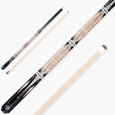 2pc Harpoon Cream American Pool Cue with Birch Shaft 13mm