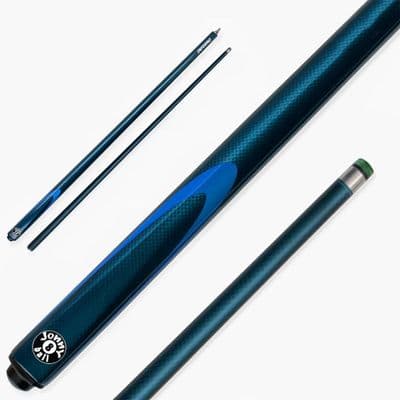 2pc Inferno Graphite & Fiberglass Snooker / Pool Cue - Dark Blue