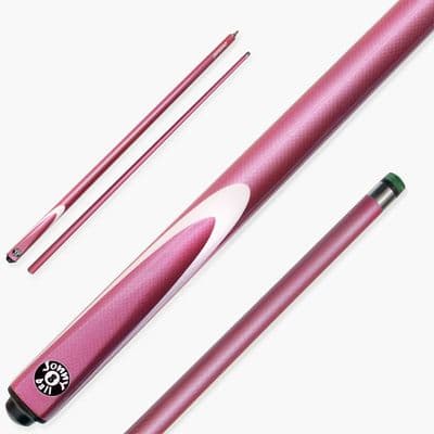 2pc Inferno Graphite & Fiberglass Snooker / Pool Cue - Pink
