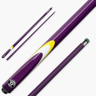 2pc Inferno Graphite & Fiberglass Snooker / Pool Cue - Purple