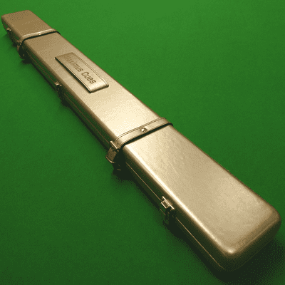 2pc Maximus leather cue case Gold