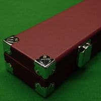2pc Rexine Cue Case burgundy