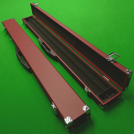 2pc Rexine Cue Case burgundy