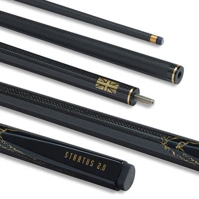 2pc Stratus 2.0 Carbon snooker cue