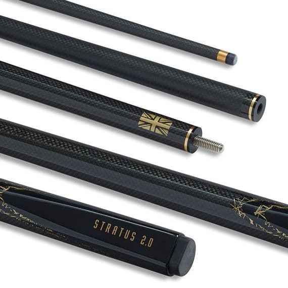 2pc Stratus 2.0 Carbon snooker cue