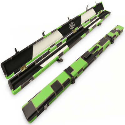 3/4 Baize Master Luxury Black & Green cue case