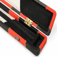 3/4 Baize Master Luxury Black & Red cue case