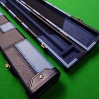 3/4 Black & Blue Patchwork cue case