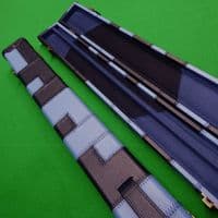 3/4 Black & Blue Patchwork cue case