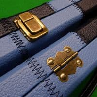 3/4 Black & Blue Patchwork cue case