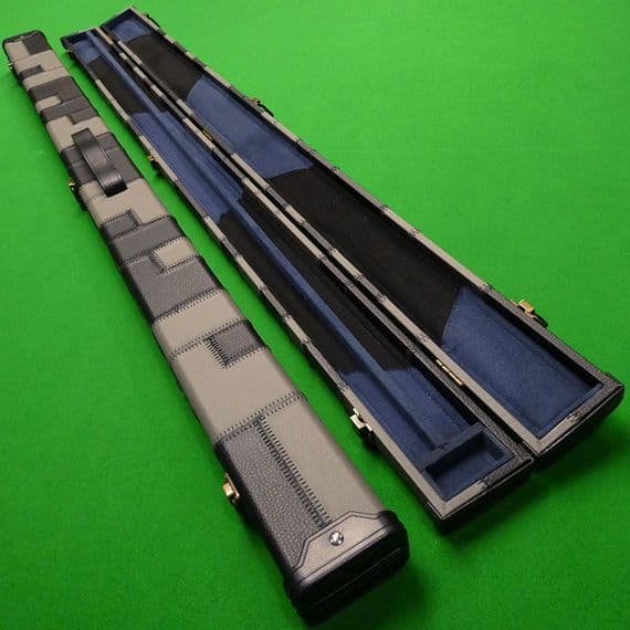 3/4 Black & Grey Patchwork cue case