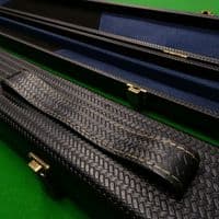 3/4 Challenger cue case - Black weave