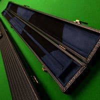 3/4 Challenger cue case - Black weave