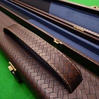 3/4 Challenger cue case - Brown weave