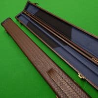 3/4 Challenger cue case - Brown weave