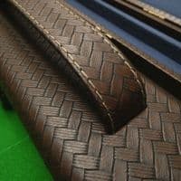 3/4 Challenger cue case - Brown weave