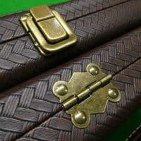 3/4 Challenger cue case - Brown weave