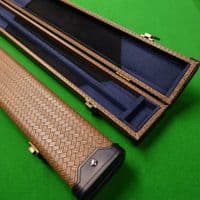 3/4 Challenger cue case - Light Brown weave