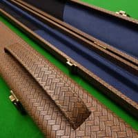3/4 Challenger cue case - Light Brown weave