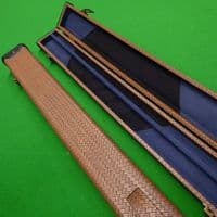 3/4 Challenger cue case - Light Brown weave