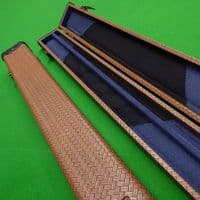 3/4 Challenger cue case - Light Brown weave