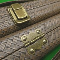 3/4 Challenger cue case - Light Brown weave