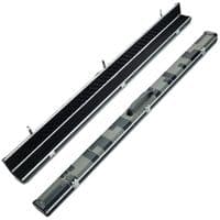 3/4 Halo cue case - Black & Grey patchwork