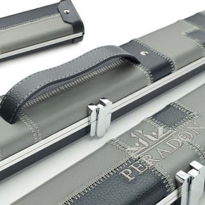 3/4 Halo cue case - Black & Grey patchwork