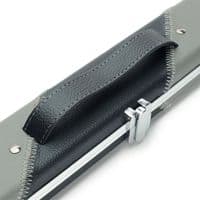 3/4 Halo cue case - Black & Grey striped