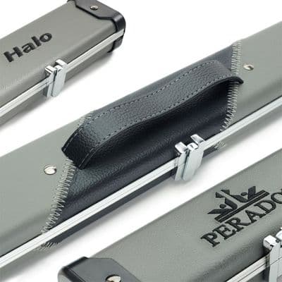 3/4 Halo cue case - Black & Grey striped