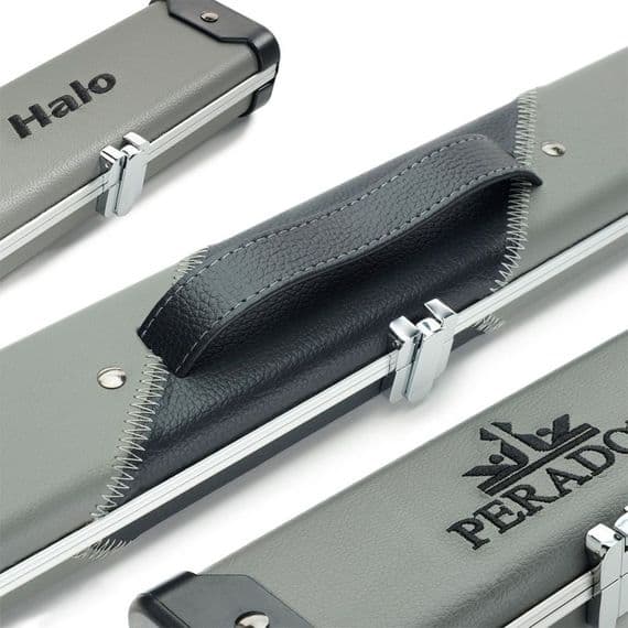 3/4 Halo cue case - Black & Grey striped