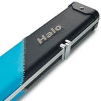 3/4 Halo cue case - Black & Sky Blue striped