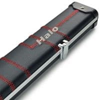 3/4 Halo cue case - Black with Red stitching