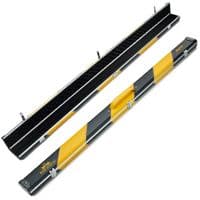 3/4 Halo cue case - Black & Yellow striped