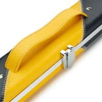 3/4 Halo cue case - Black & Yellow striped
