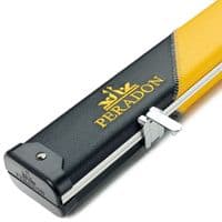 3/4 Halo cue case - Black & Yellow striped