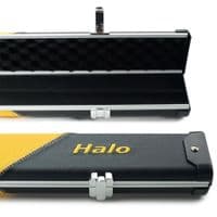 3/4 Halo cue case - Black & Yellow striped