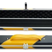 3/4 Halo cue case - Black & Yellow striped