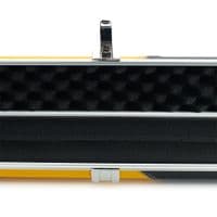 3/4 Halo cue case - Black & Yellow striped