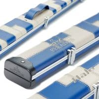 3/4 Halo cue case - Blue & Cream patchwork