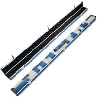 3/4 Halo cue case - Blue & Cream patchwork