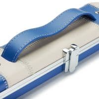 3/4 Halo cue case - Blue & Cream patchwork