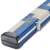 3/4 Halo cue case - Blue & Cream patchwork