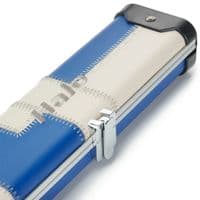 3/4 Halo cue case - Blue & Cream patchwork