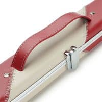 3/4 Halo cue case - Red & Cream striped