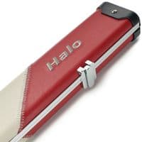 3/4 Halo cue case - Red & Cream striped